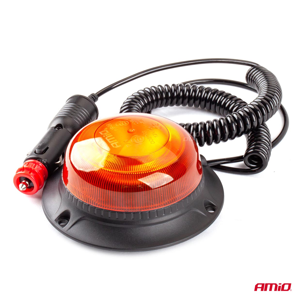 LED-varoitusvalo W21M Magneettikiinnitys / 3 Ruuvia R65 R10 18LED 12 /24 V IP56 AMIO-02925