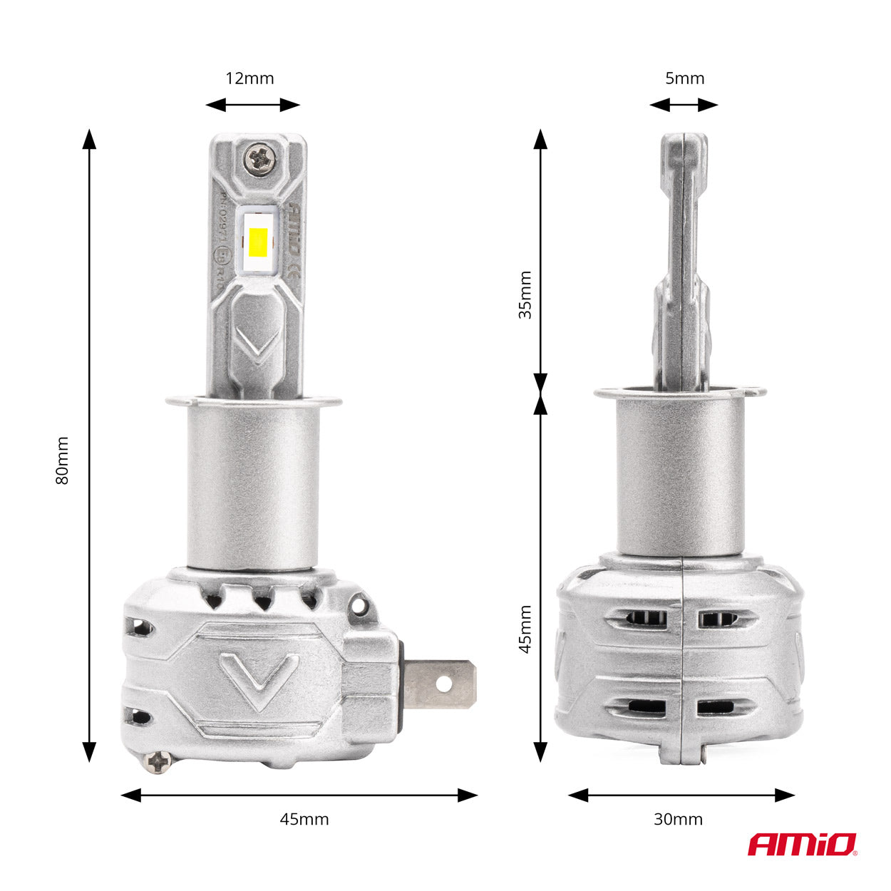 LED-ajovalaisin H3 X2 -sarja AMiO