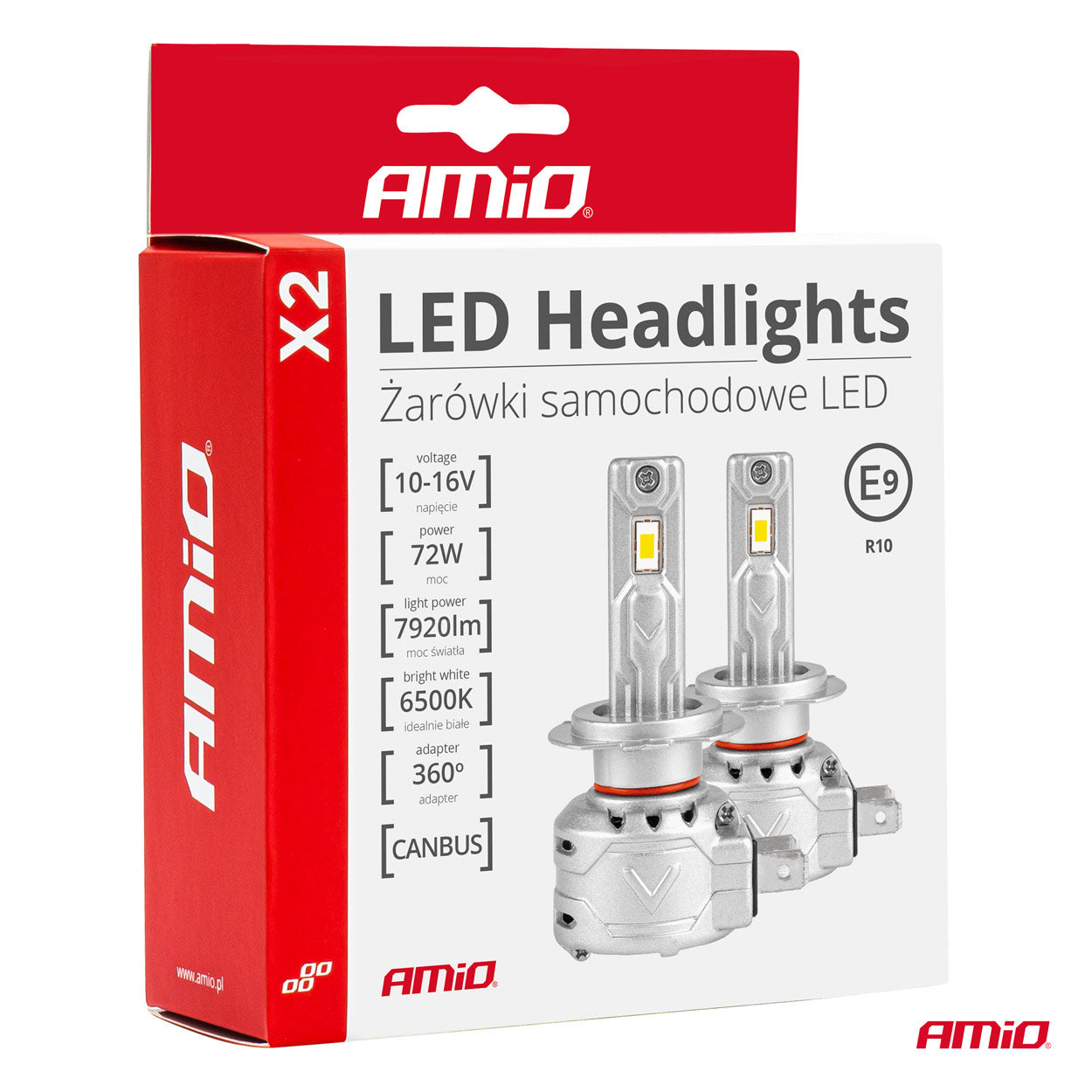 LED-ajovalaisin H3 X2 -sarja AMiO