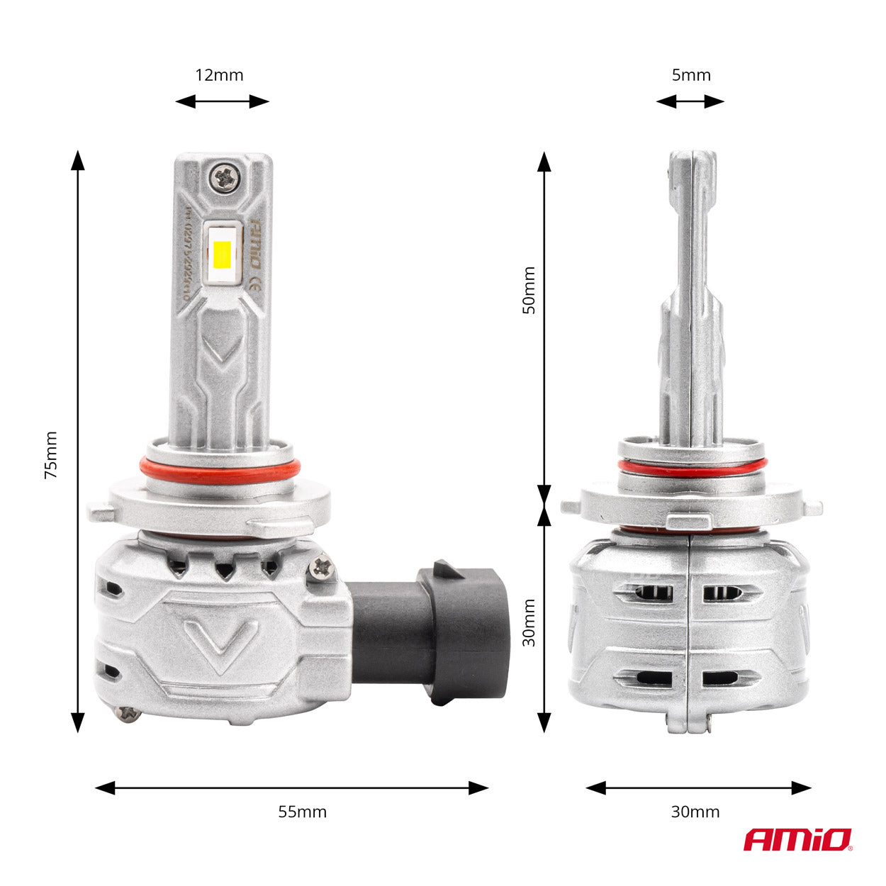 LED-ajovalaisin HB4 9006 X2 -sarja AMiO
