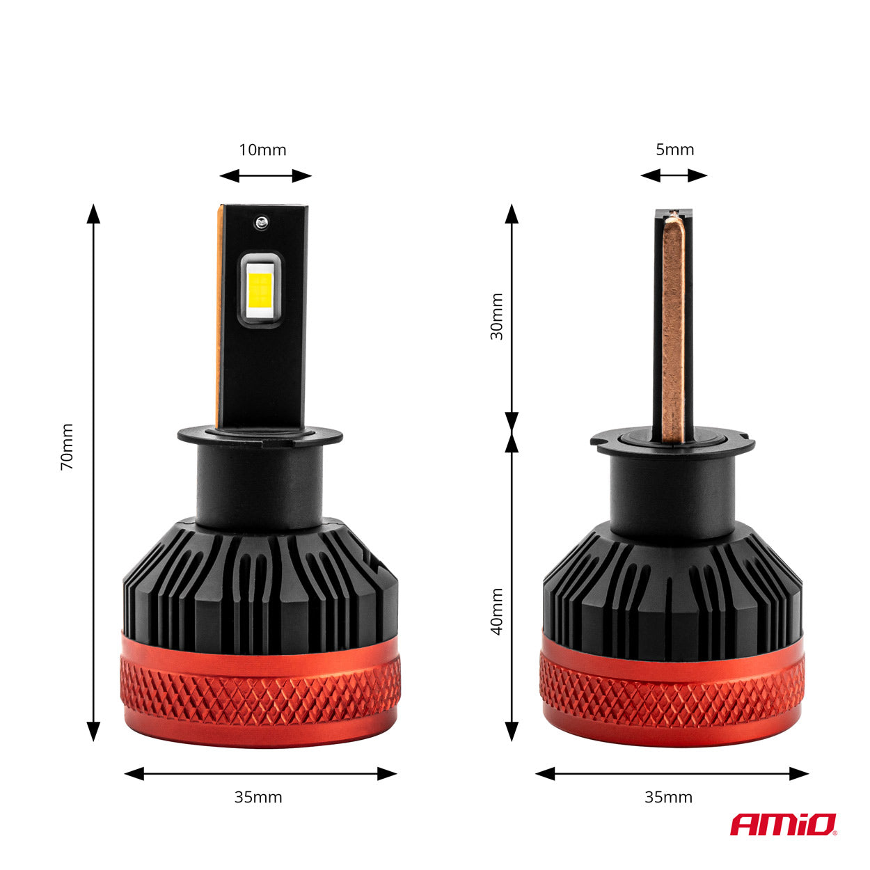 LED-ajovalaisin H3 X3 -sarja AMiO