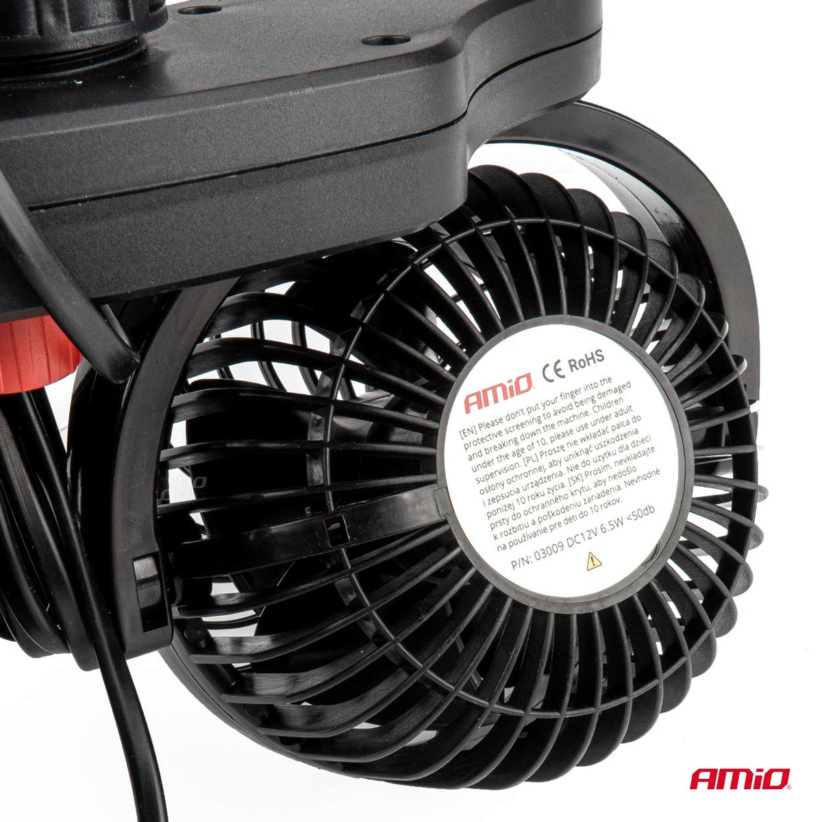 Auton tuuletin niskatukeen USB-laturilla 2x4" 12 V
