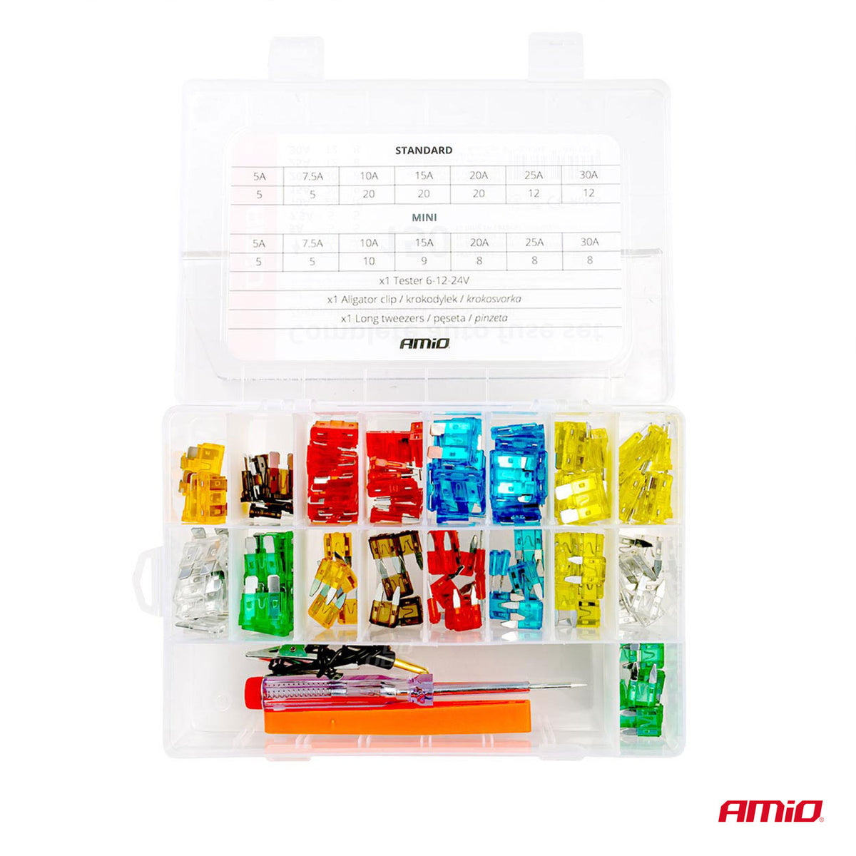 Autosulakesarja testilaitteella ja pidikkeellä, iso