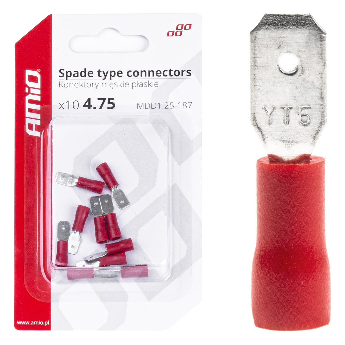 Lattaliitinuros 5,6 mm 0,5-1,5 mm² 10 A 10 kpl