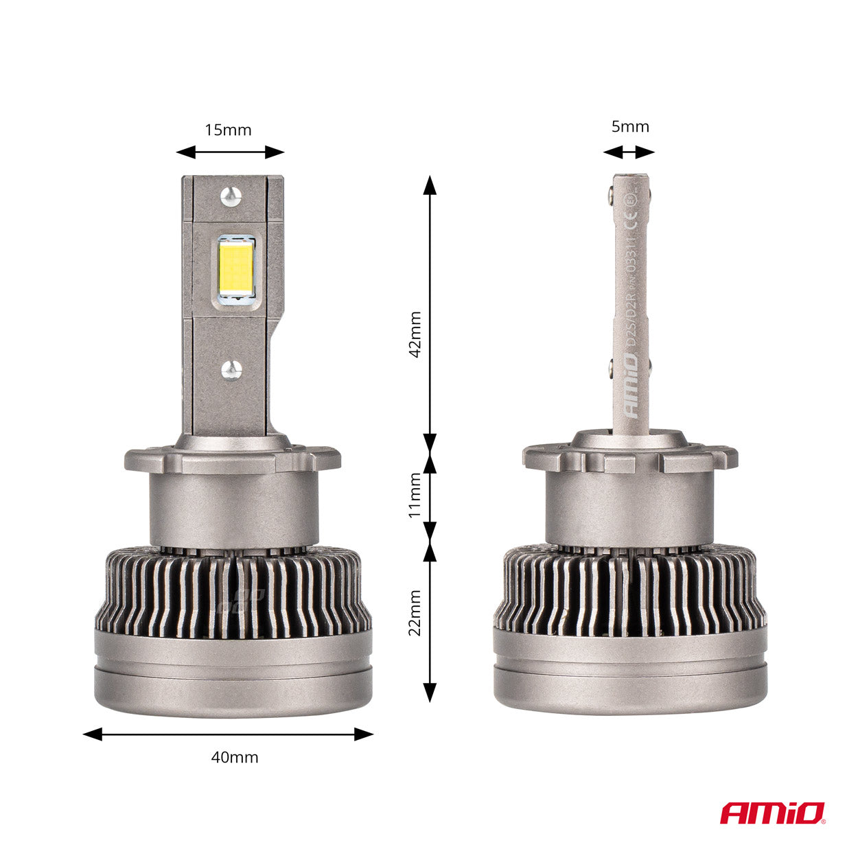 LED-ajovalot D2S/D2R XD -sarja AMiO