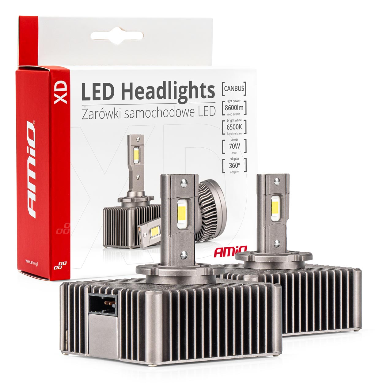 LED-ajovalaisin D5S XD -sarja AMiO