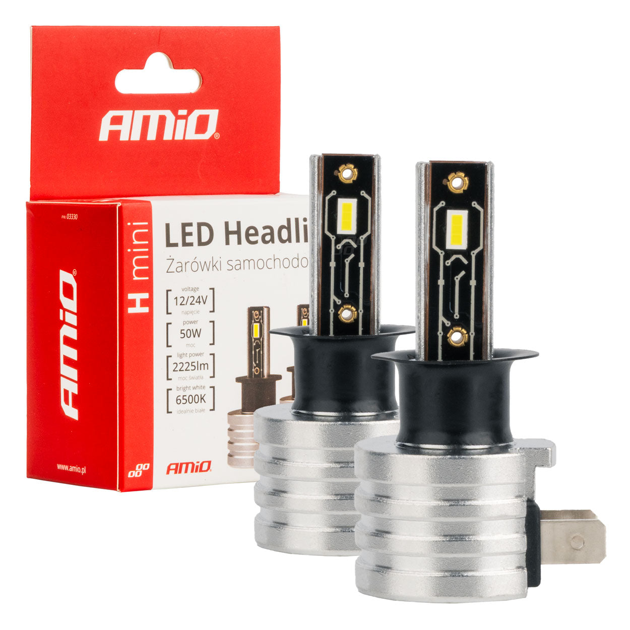LED-ajovalaisin H3 H-mini AMiO