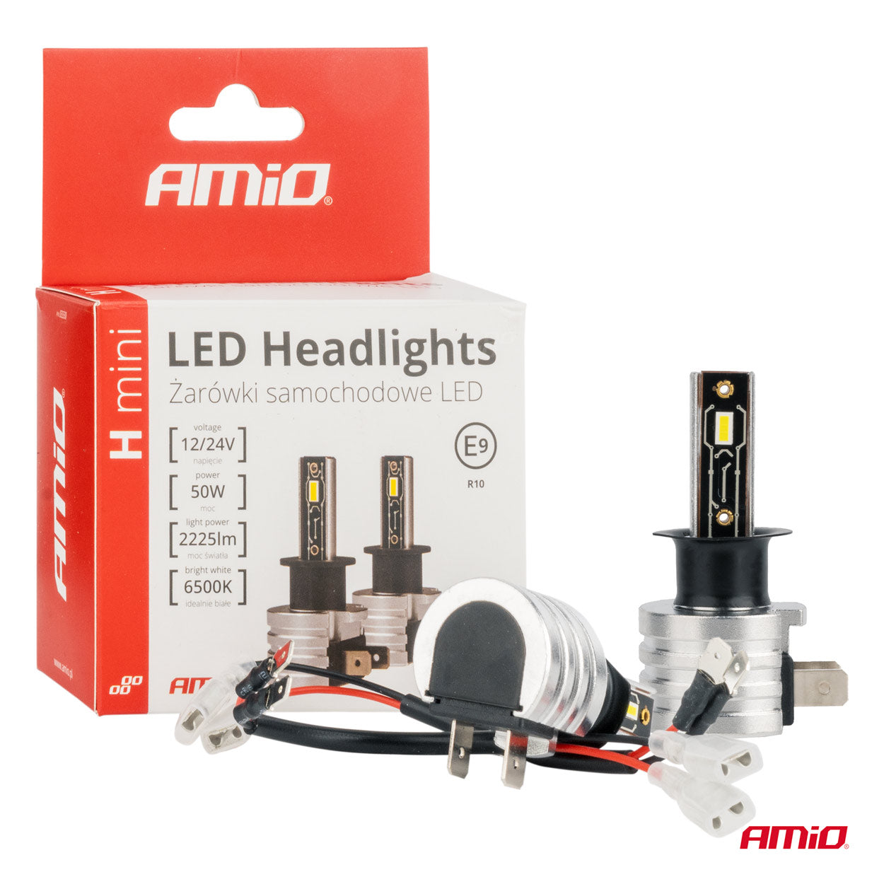 LED-ajovalaisin H3 H-mini AMiO