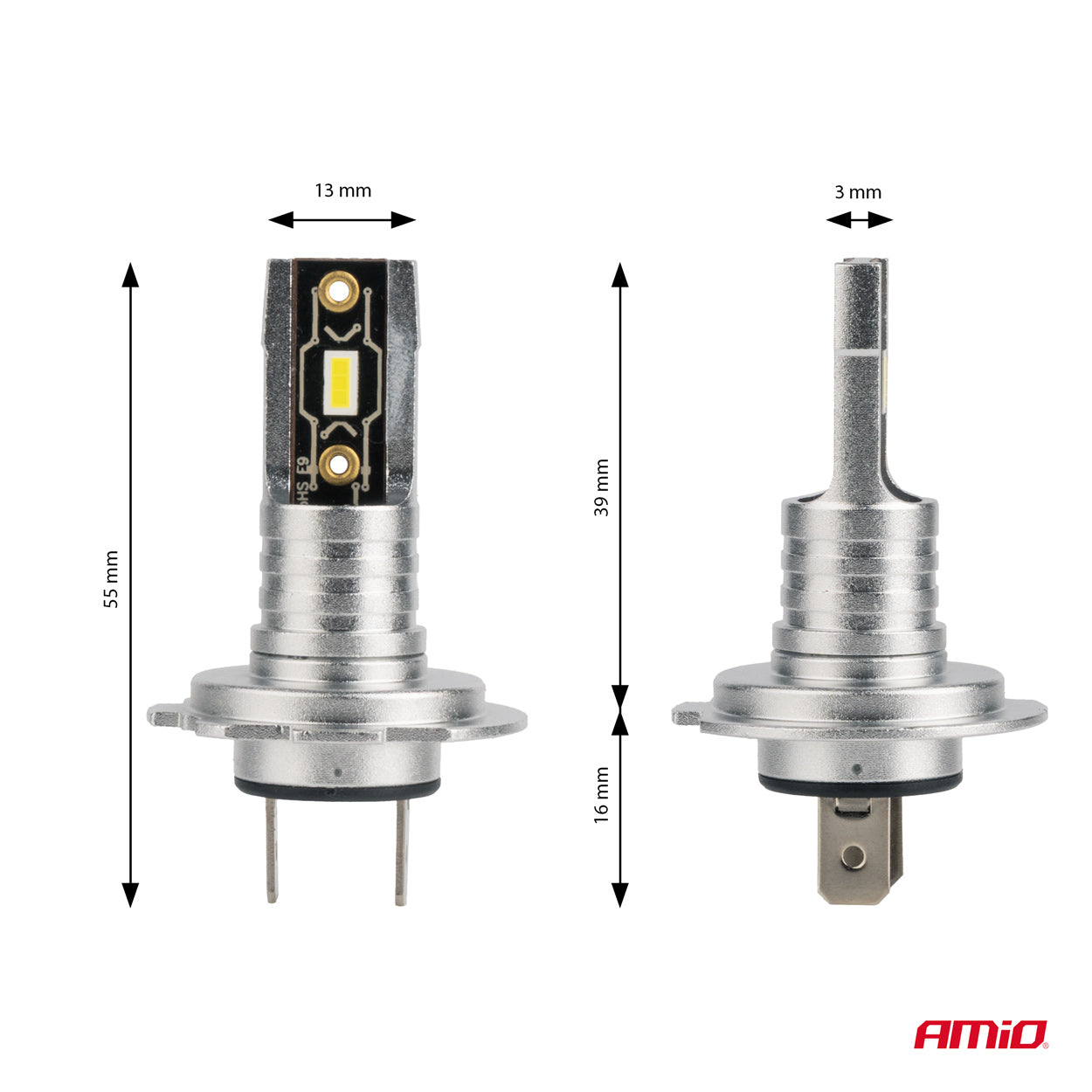 LED-ajovalot H7/H18 H-mini AMiO