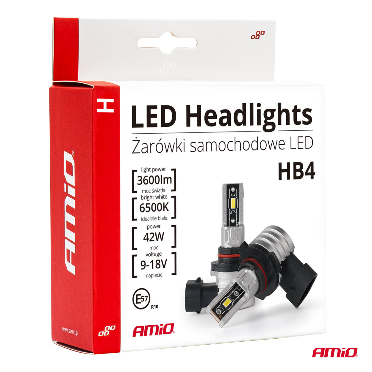 LED-ajovalaisin HB4 9006 H-mini AMiO