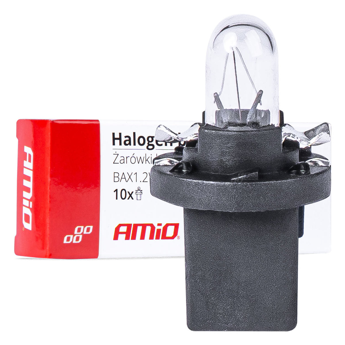 Halogeenipolttimo T5 B8.5D 12V 8,5W BAX1.2W valkoinen 10 kpl