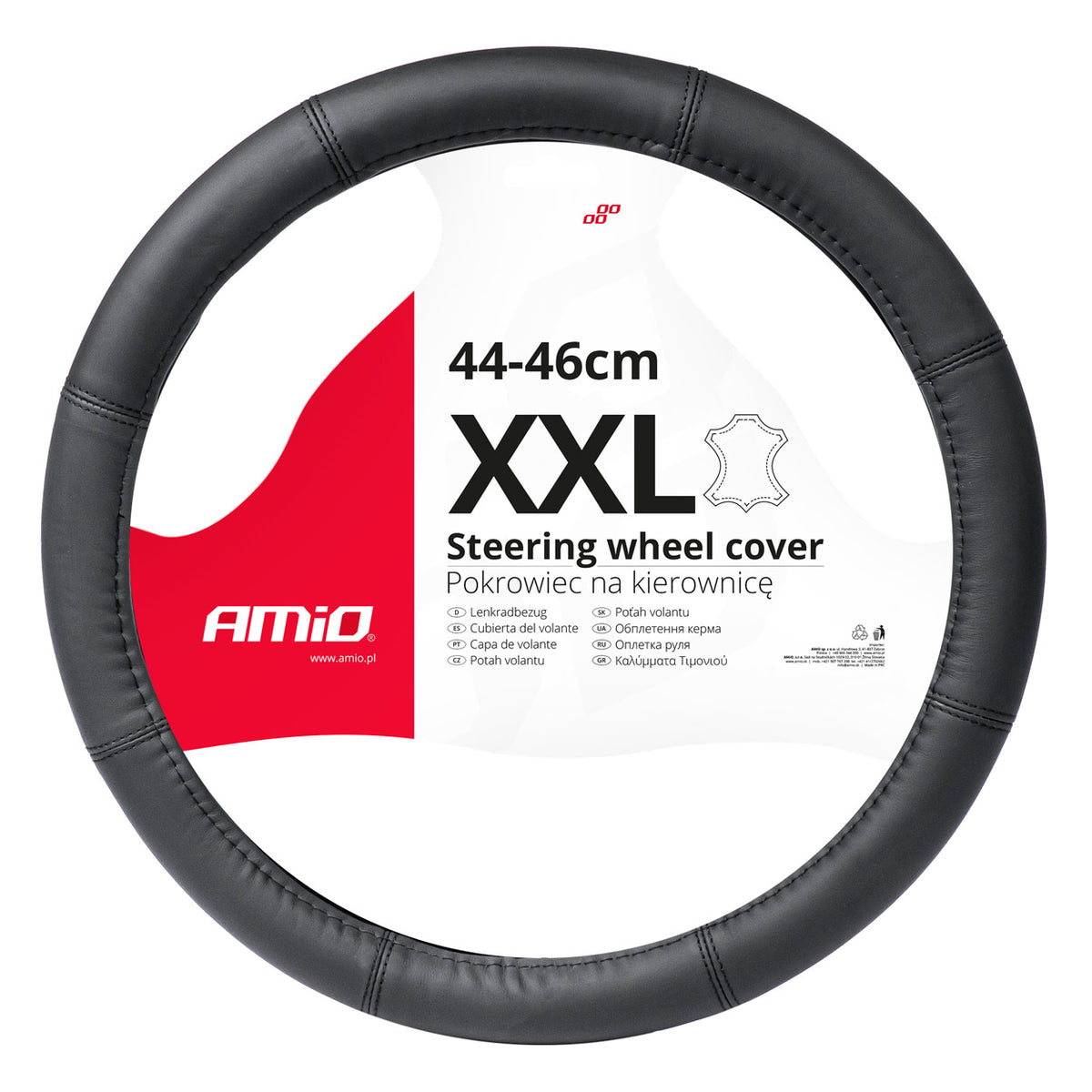 Ohjauspyörän suoja Leather Series SWC-48-XXL (44-46 cm)