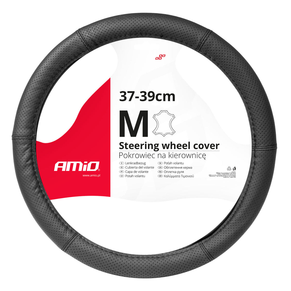 Ohjauspyörän suoja Leather Series SWC-50-M (37-39 cm)