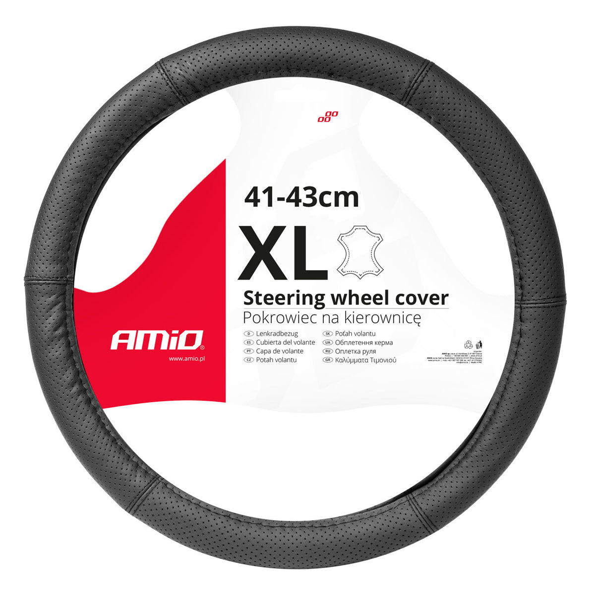Ohjauspyörän suoja Leather Series SWC-50-XL (41-43 cm)