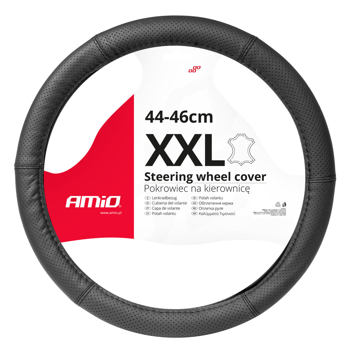 Ohjauspyörän suoja Leather Series SWC-50-XXL (44-46 cm)