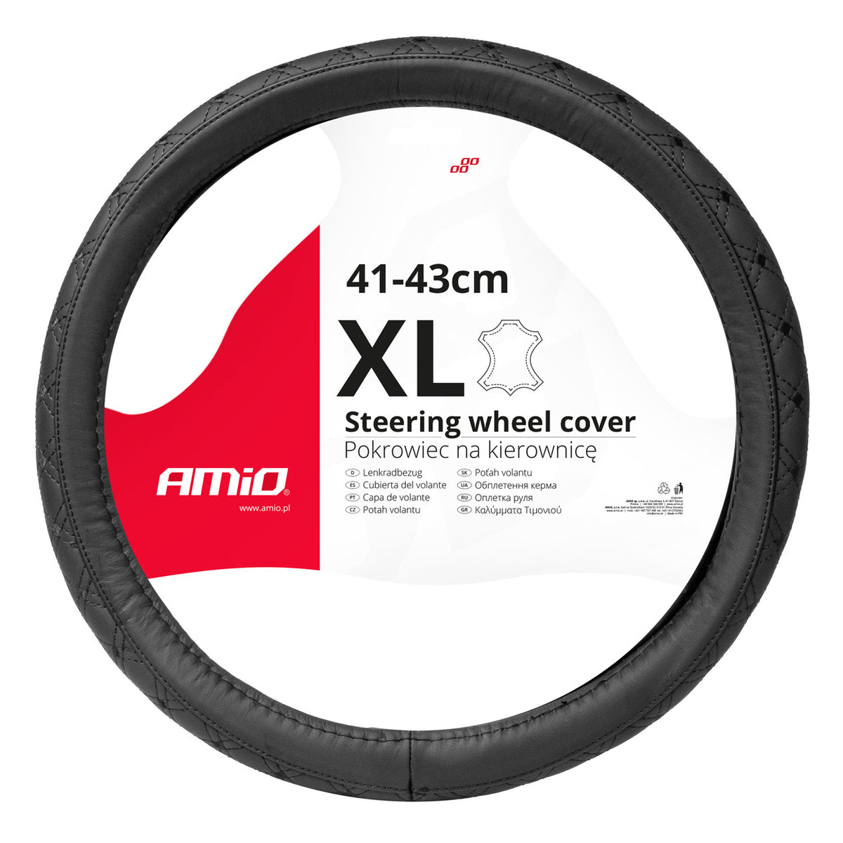 Ohjauspyörän suoja Leather Series SWC-51-XL (41-43 cm)