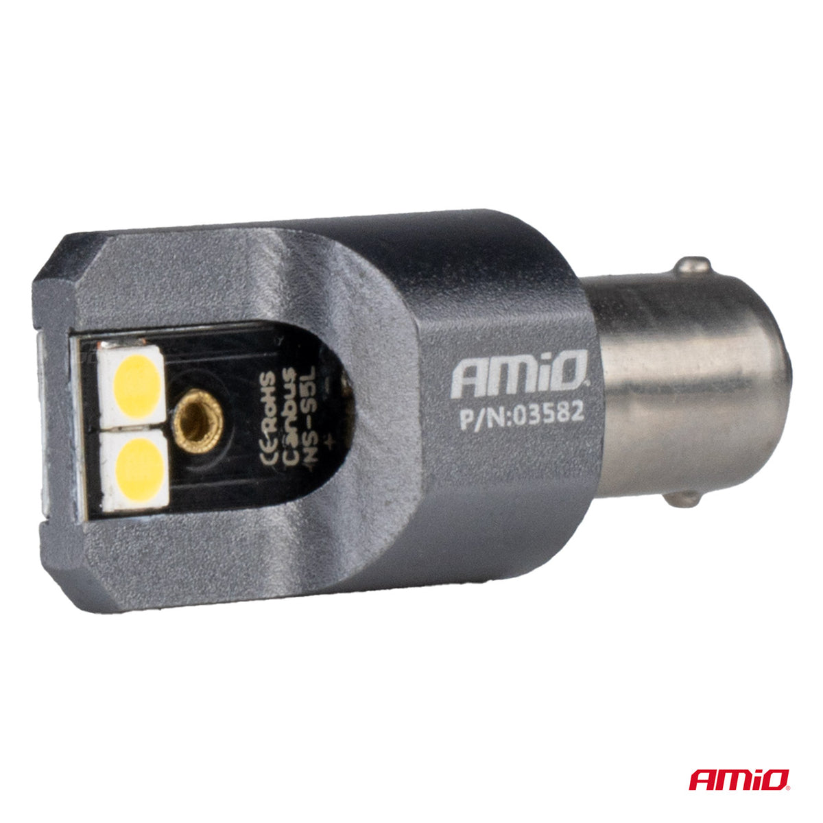 LED-polttimo CANBUS PRO -sarja BA9S 4x3030 SMD valkoinen 12/24 V FULL CANBUS