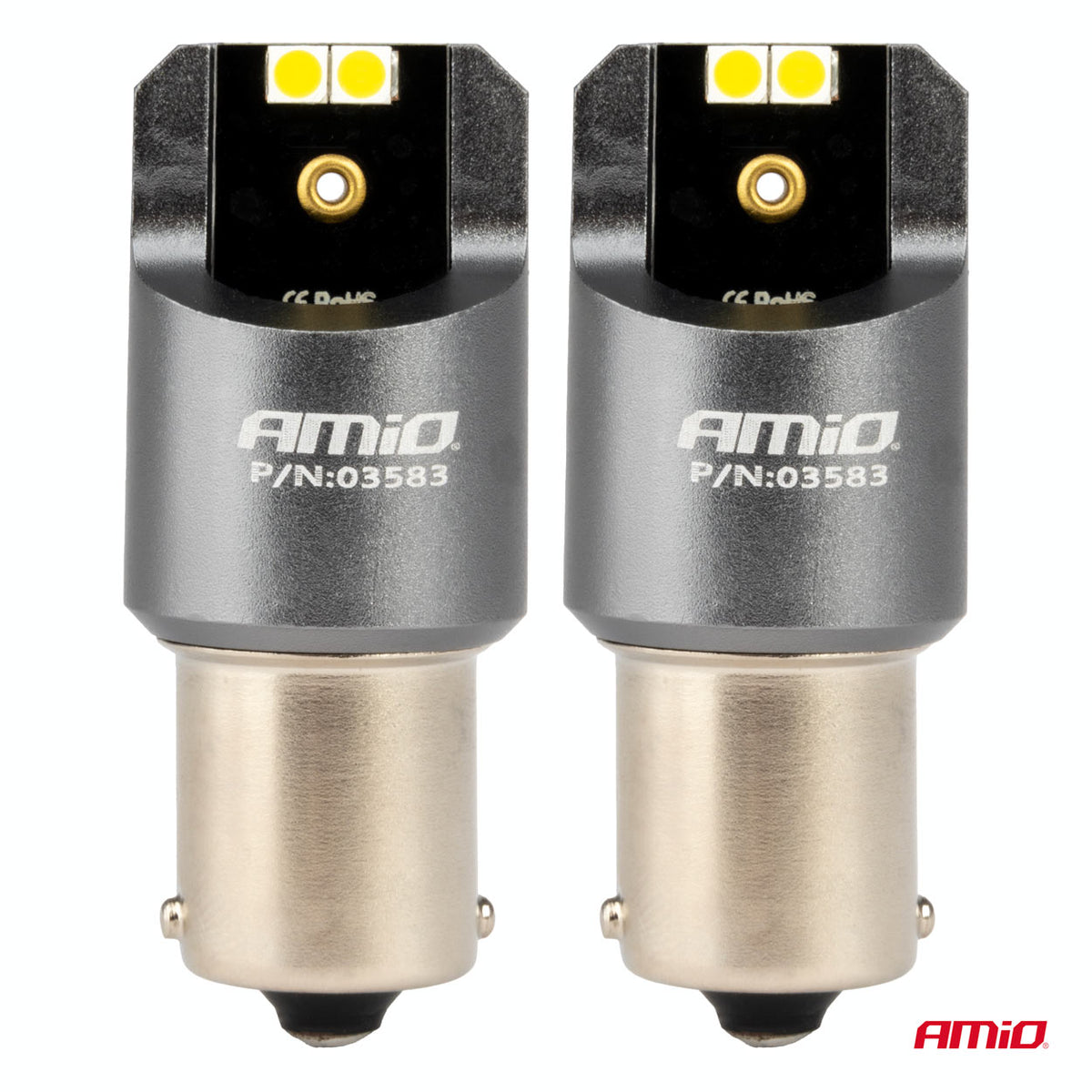 LED-polttimo CANBUS PRO BA15S P21W 4x3030 SMD valkoinen 12/24V
