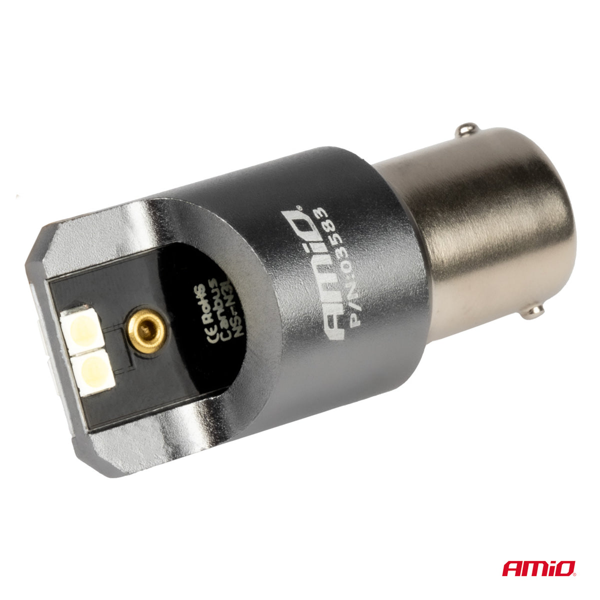 LED-polttimo CANBUS PRO BA15S P21W 4x3030 SMD valkoinen 12/24V