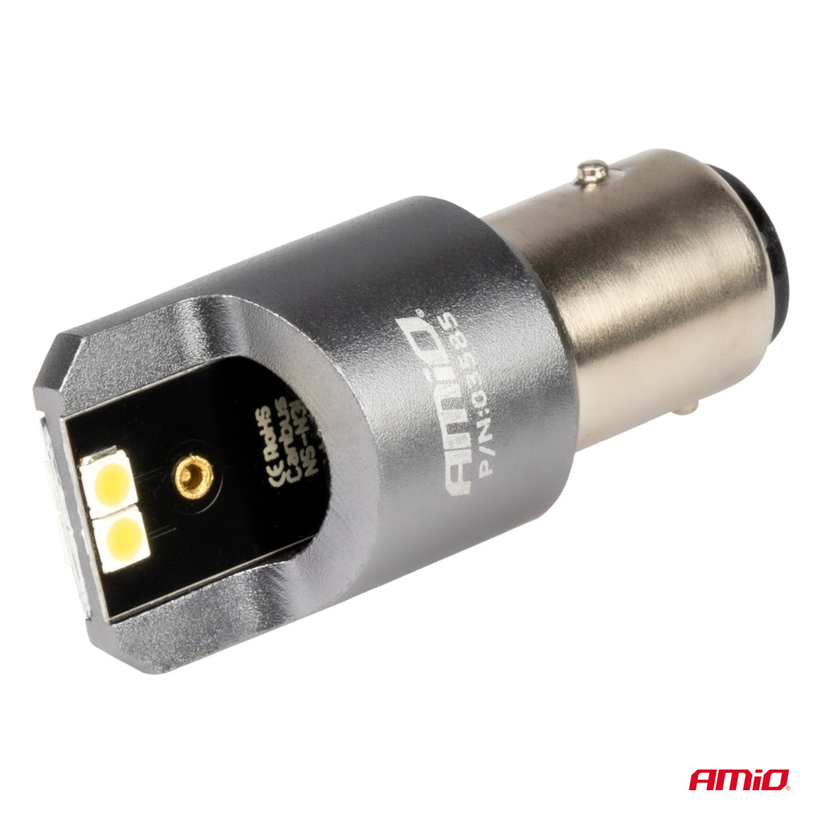 LED CANBUS PRO -polttimo BAY15D P21/5W 4x3030 SMD valkoinen 12/24 V