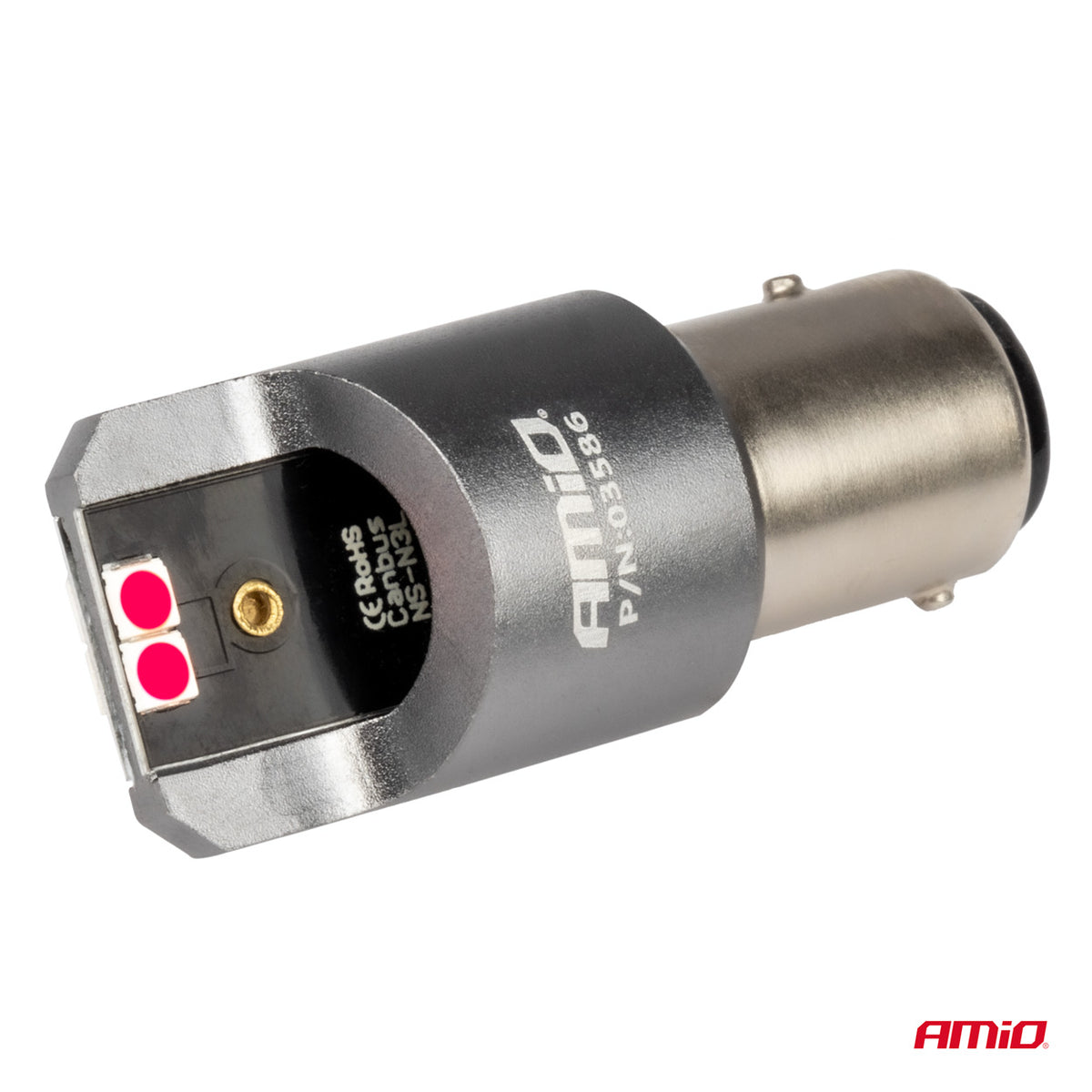 LED CANBUS PRO -polttimo BAY15D P21/5W 4x3030 SMD punainen 12/24 V