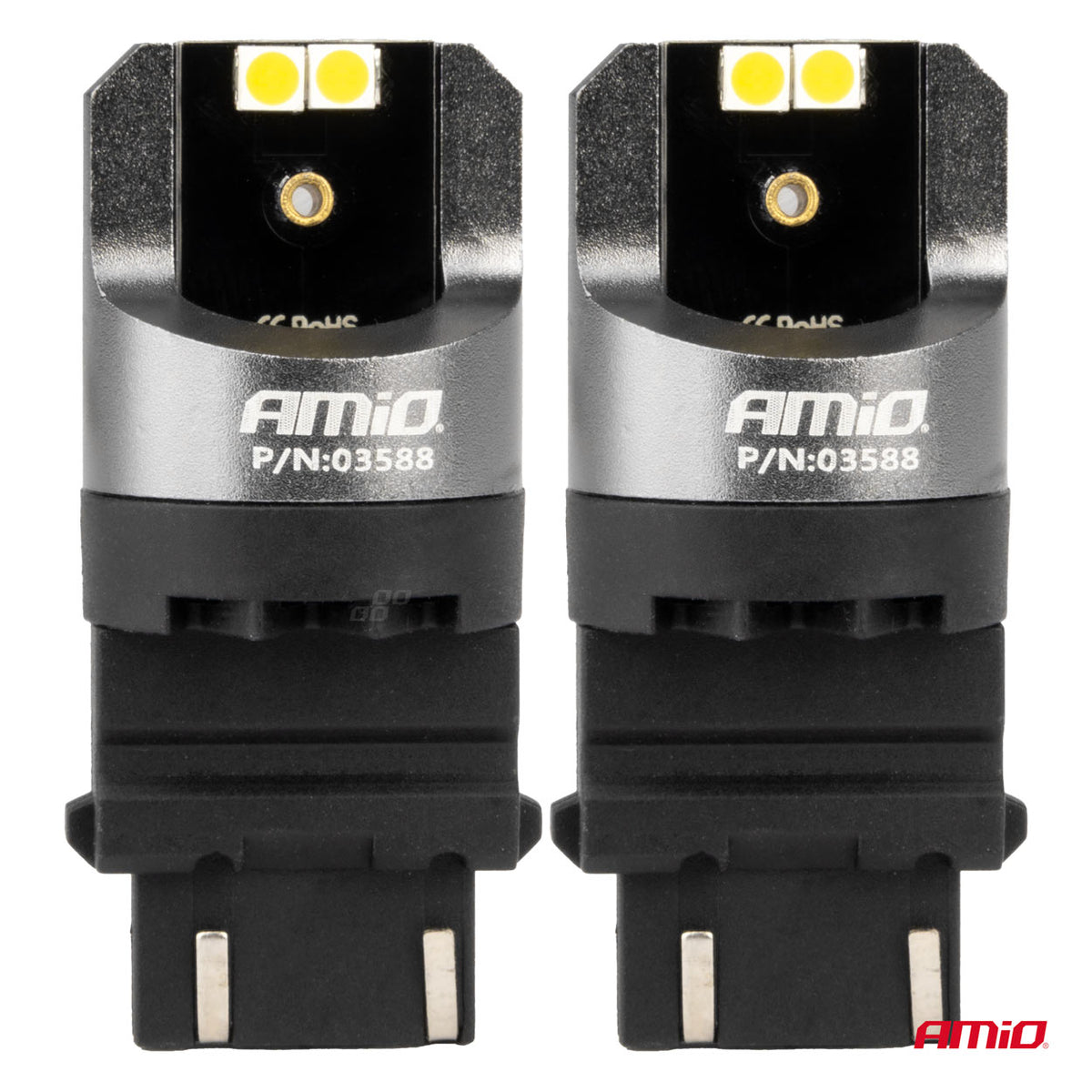 LED-polttimo CANBUS PRO 3157 P27/7W 4x3030 SMD valkoinen 12/24V CANBUS
