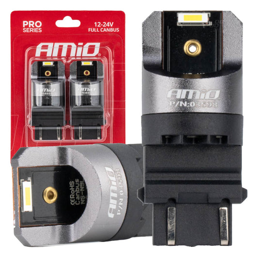 LED-polttimo FULL CANBUS PRO P27/7W 2x3157 SMD valkoinen 12V/24V