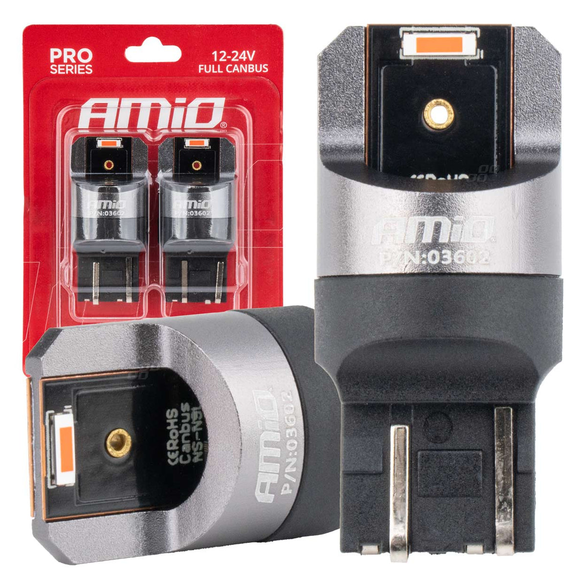 LED-polttimo W21/5W 2x1860 SMD punainen 12V/24V CANBUS PRO