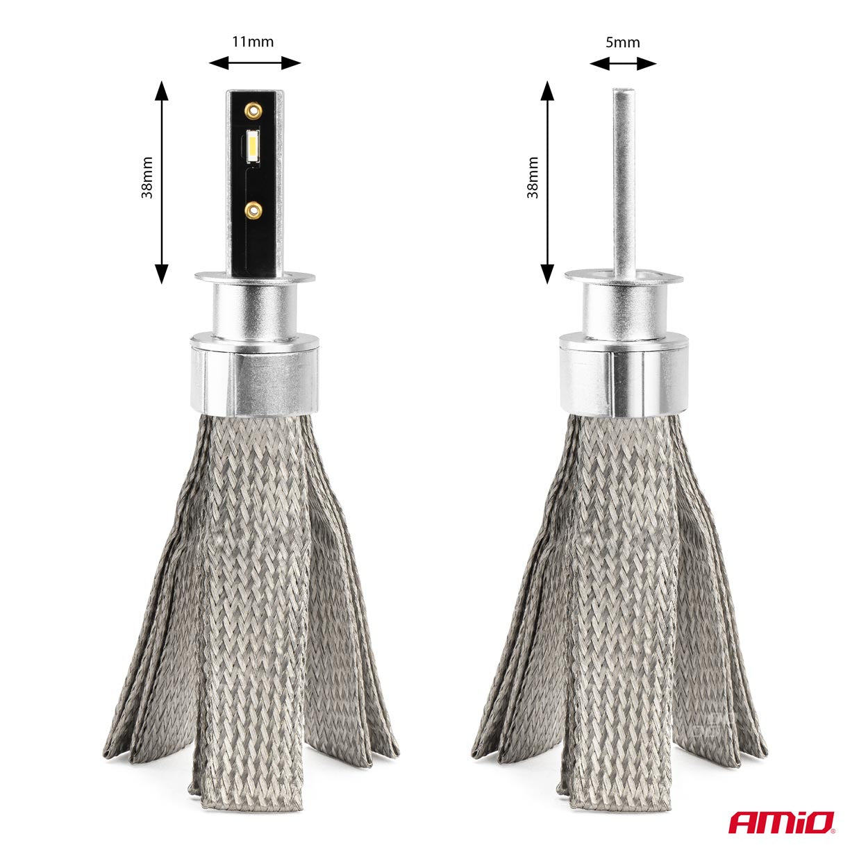 LED-ajovalot LED AMiO FLEX+ H1 canbus 6000K 12V 24V AMIO-03655