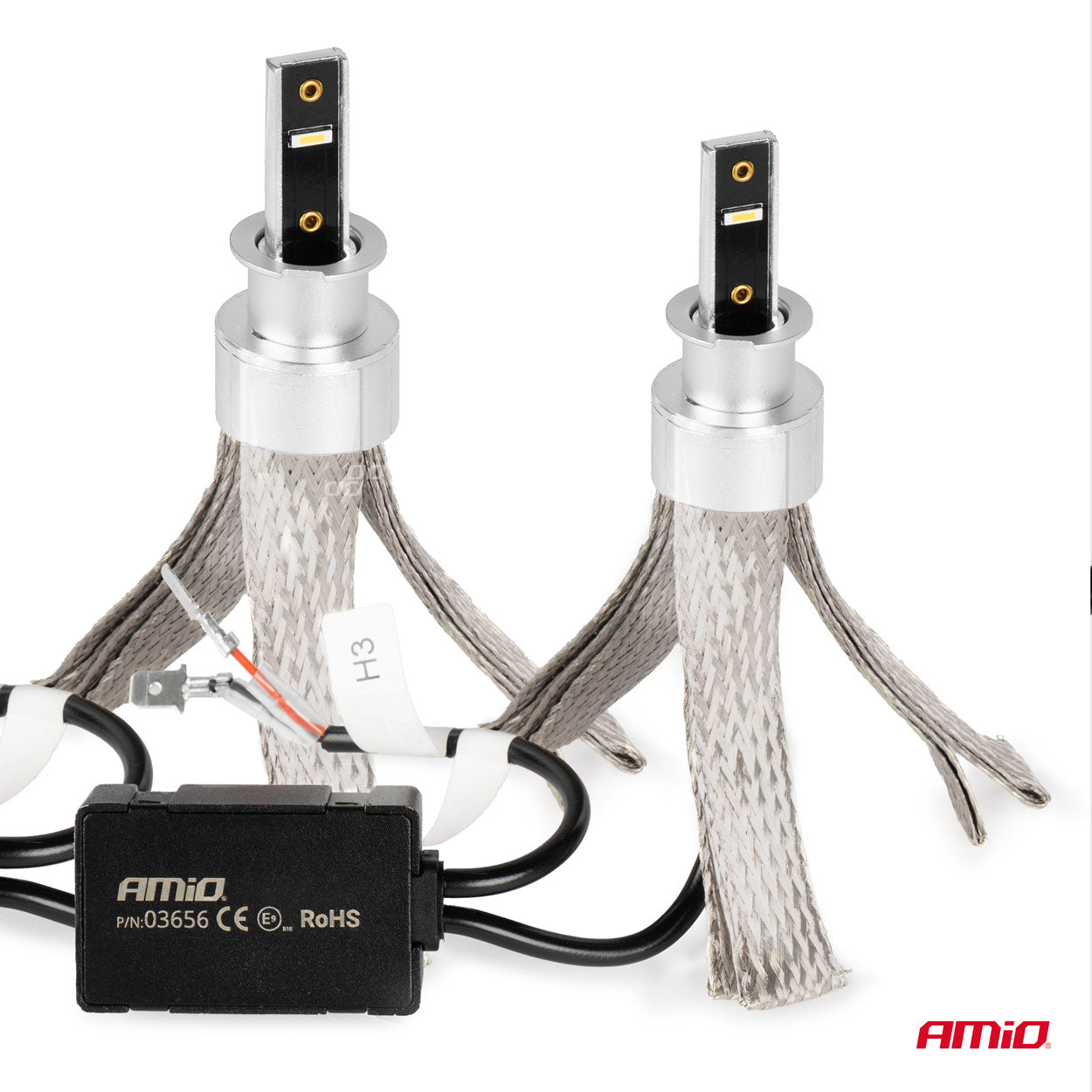 LED-ajovalot LED AMiO FLEX+ H3 canbus 6000K 12V 24V AMIO-03656