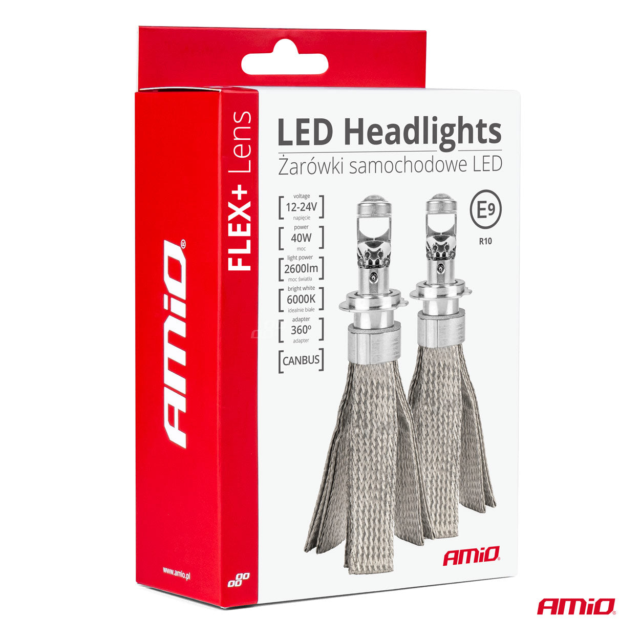 LED-ajovalot H7 FLEX+ Linssisarja AMiO-03660