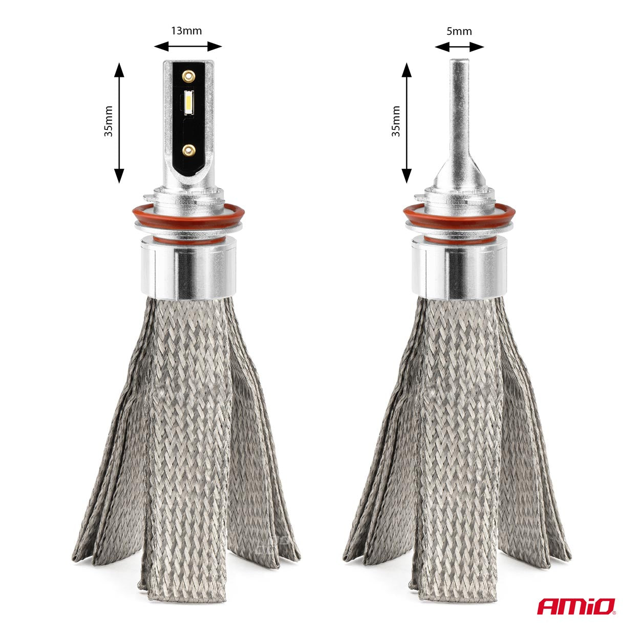 LED-ajovalot LED AMiO FLEX+ H8 H9 H11 H16 canbus 6000K 12V 24V AMIO-03663