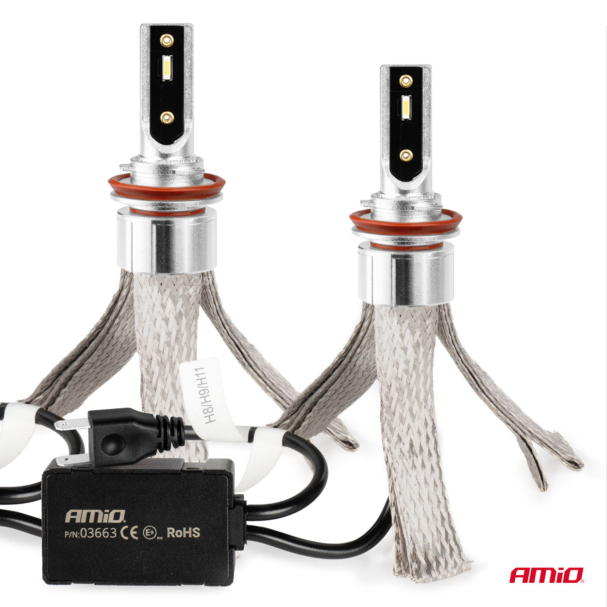 LED-ajovalot LED AMiO FLEX+ H8 H9 H11 H16 canbus 6000K 12V 24V AMIO-03663