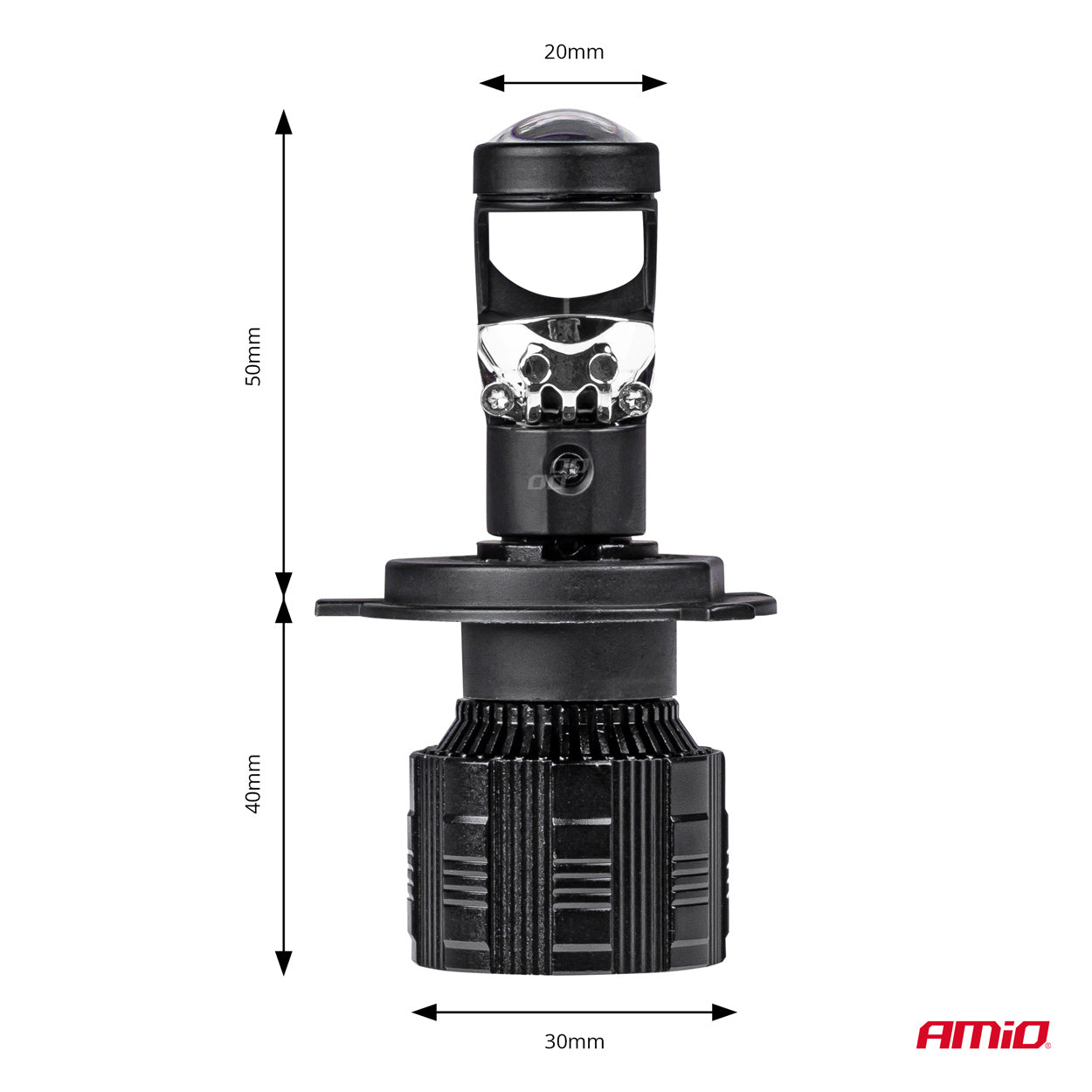 LED-ajovalot H4 PL Lens -sarja AMIO-03667