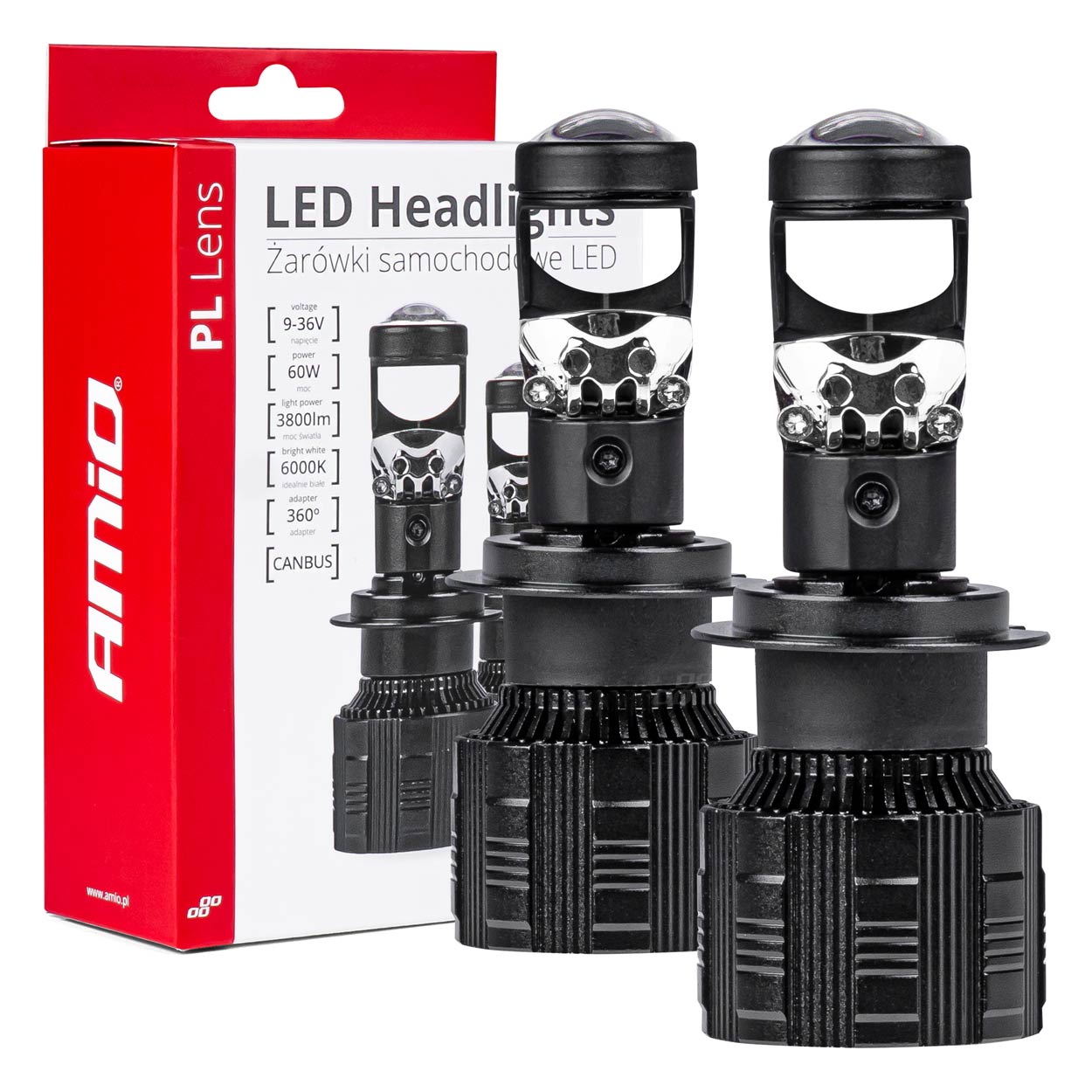 LED-ajovalot H7 PL Lens -sarja AMIO-03668