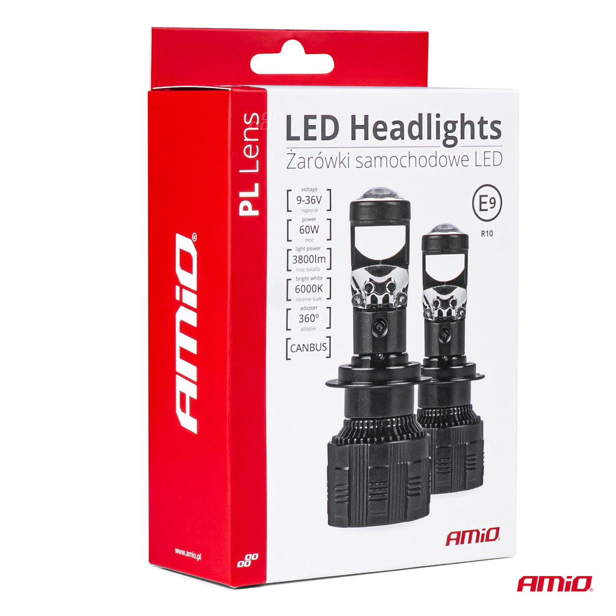 LED-ajovalot H7 PL Lens -sarja AMIO-03668