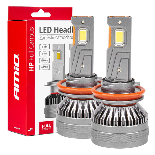 LED-ajovalot H8/H9/H11/H16 HP-sarja Full Canbus AMIO-03677