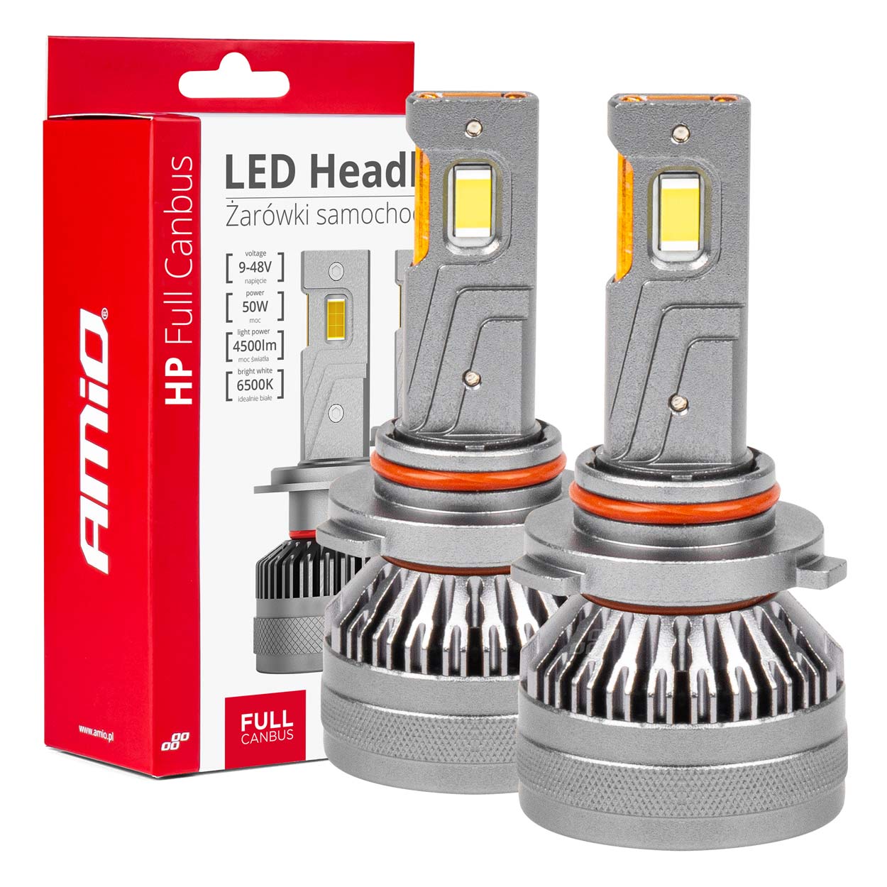 LED-ajovalot HB4 9006 HP-sarja Full Canbus AMIO-03679