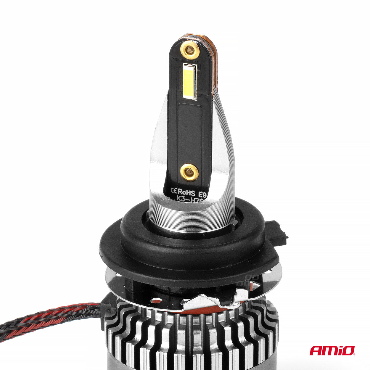LED-ajovalot LED AMiO Sarja K3 H7-6 12V 6000K canbus AMIO-03685