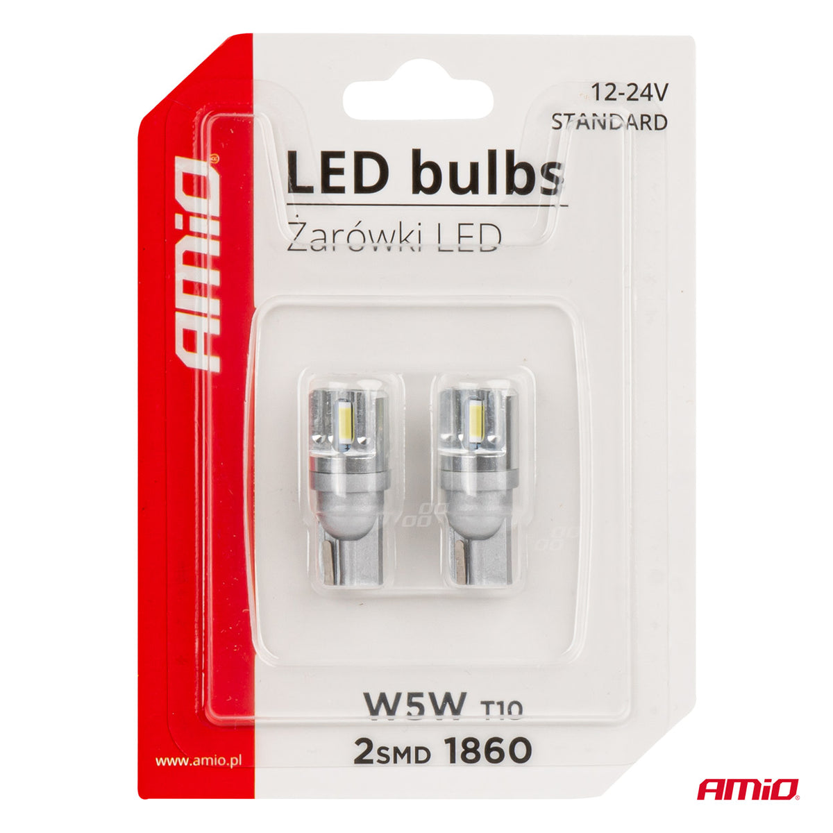 LED-polttimot T10 W5W 2x1860 SMD valkoinen 12V/24V