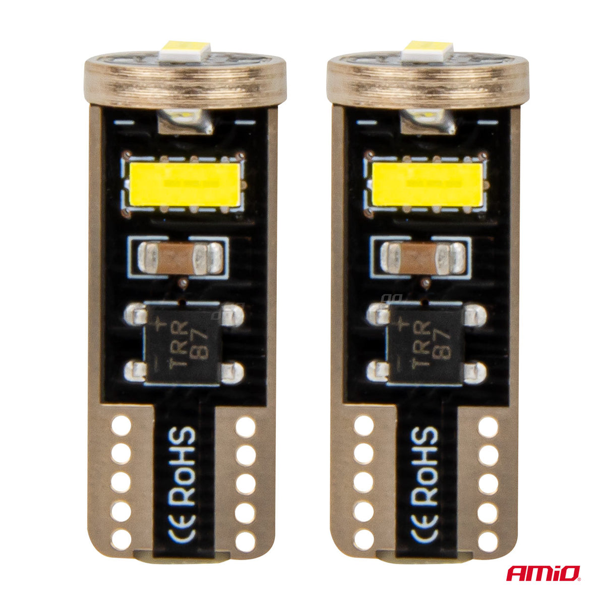 LED-polttimo T10e W5W 3x2055 SMD valkoinen 12V/24V CANBUS