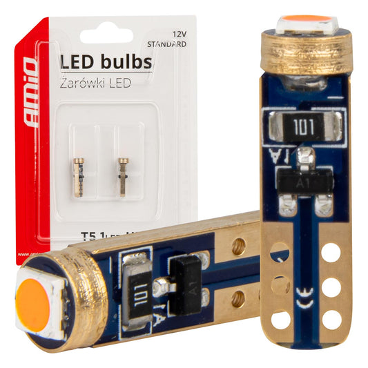 LED-polttimo CANBUS T5 12V punainen 3030 1LED HP