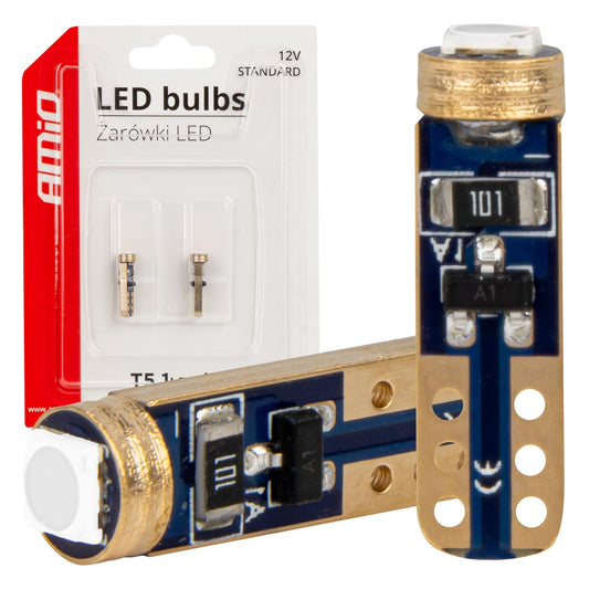 LED-polttimo T5 12V 3030 1LED HP CANBUS sininen
