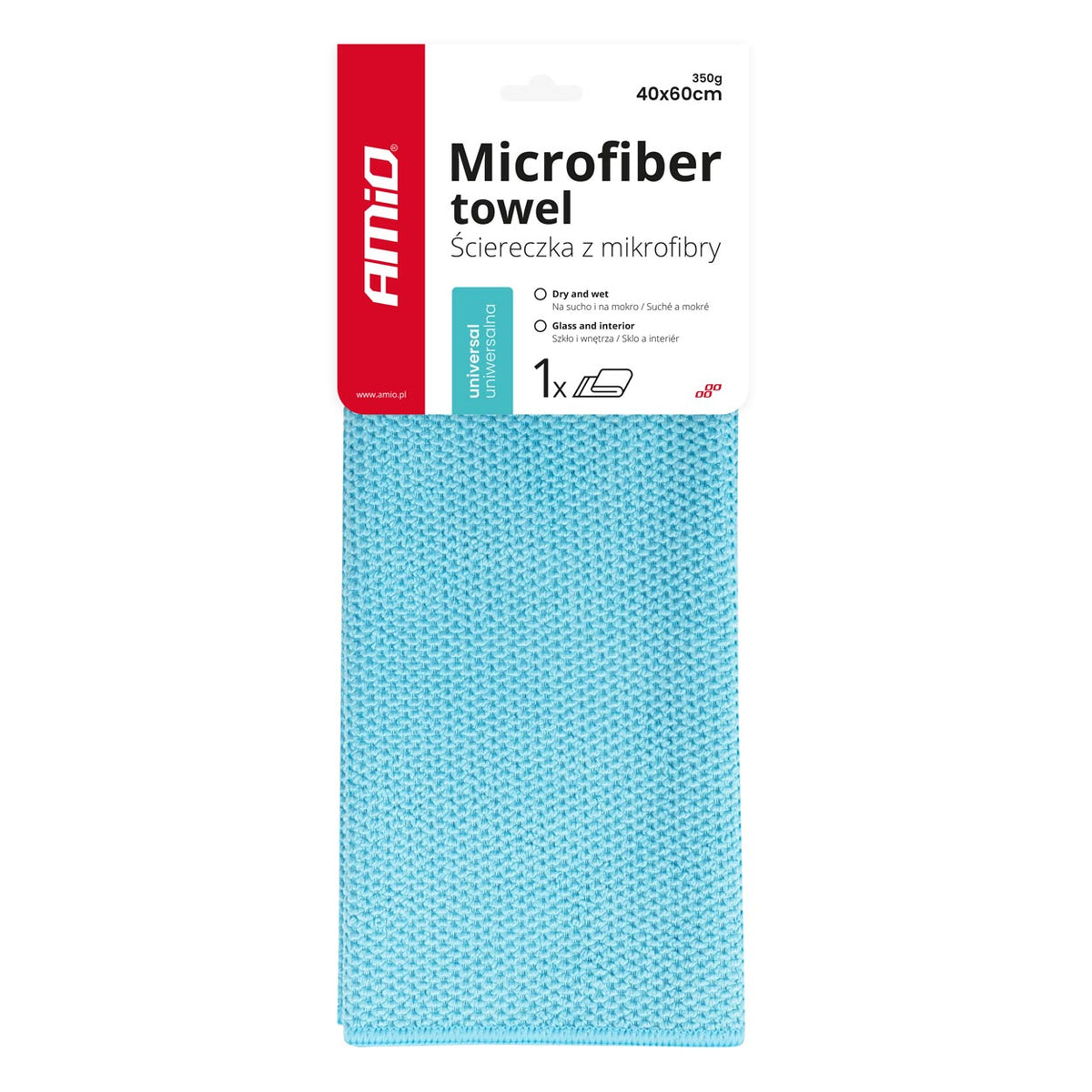 Mikrokuituliina 40x60cm 350g AMIO-03738
