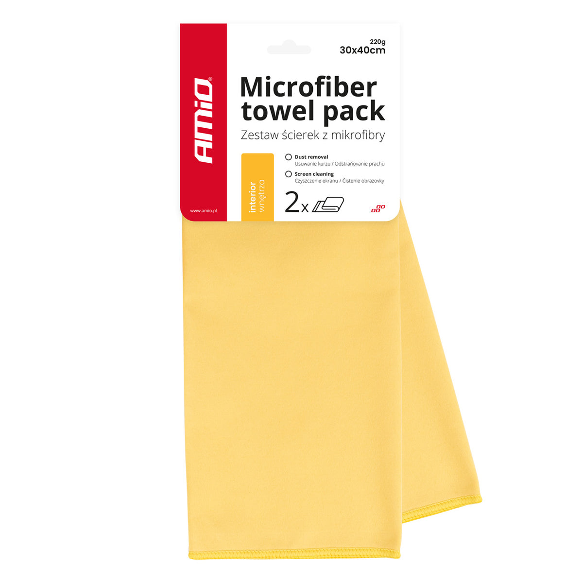 Mikrokuituliina 30x40cm 220g AMIO-03745