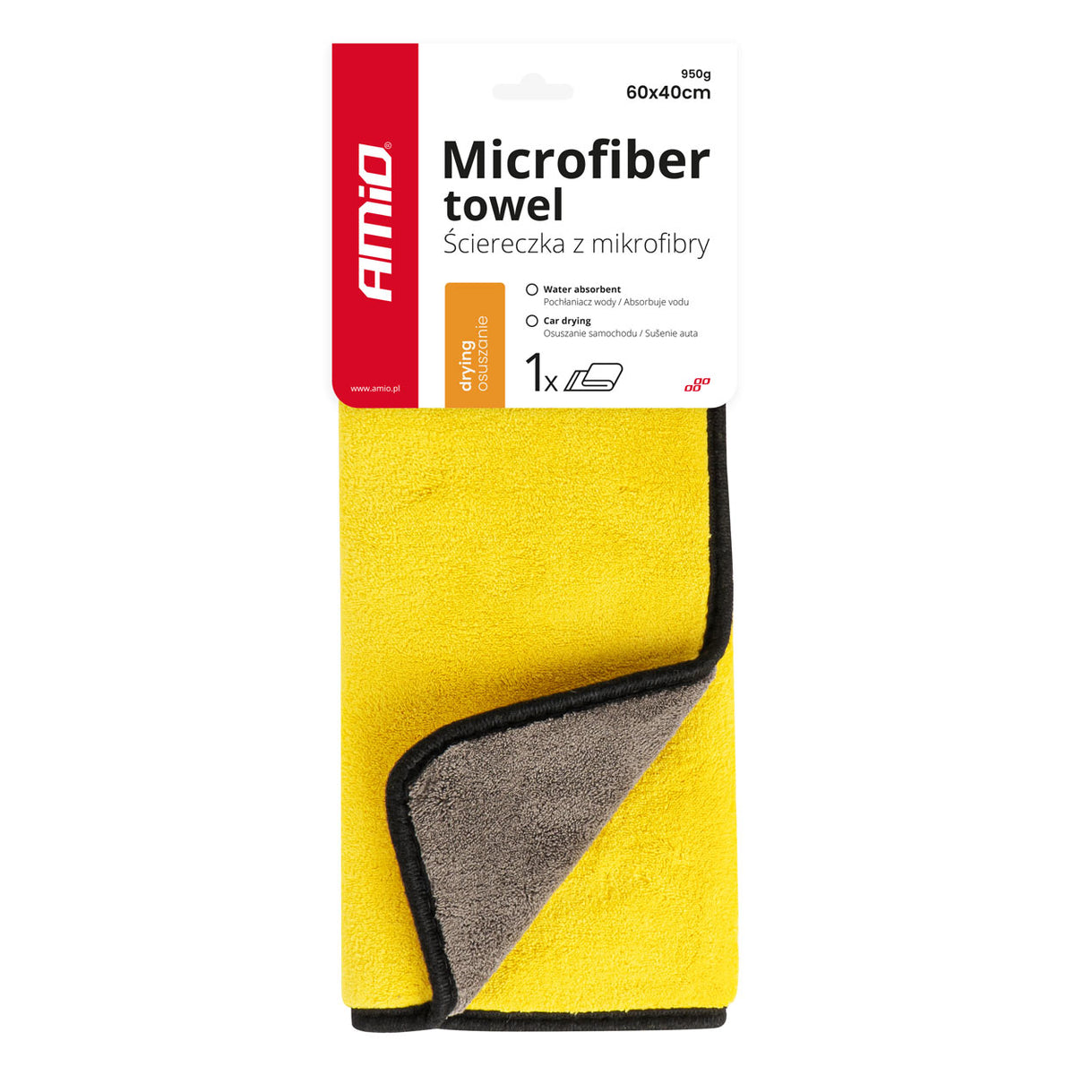 Mikrokuituliina 40x60cm 950g AMIO-03756