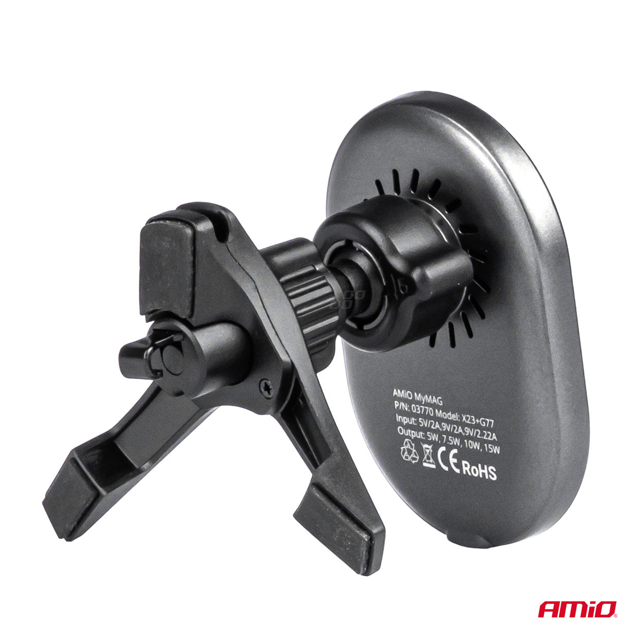 Magneettinen auton puhelinpidike jäähdyttimen ilmanottoaukkoon My Mag 15W AMIO-03770