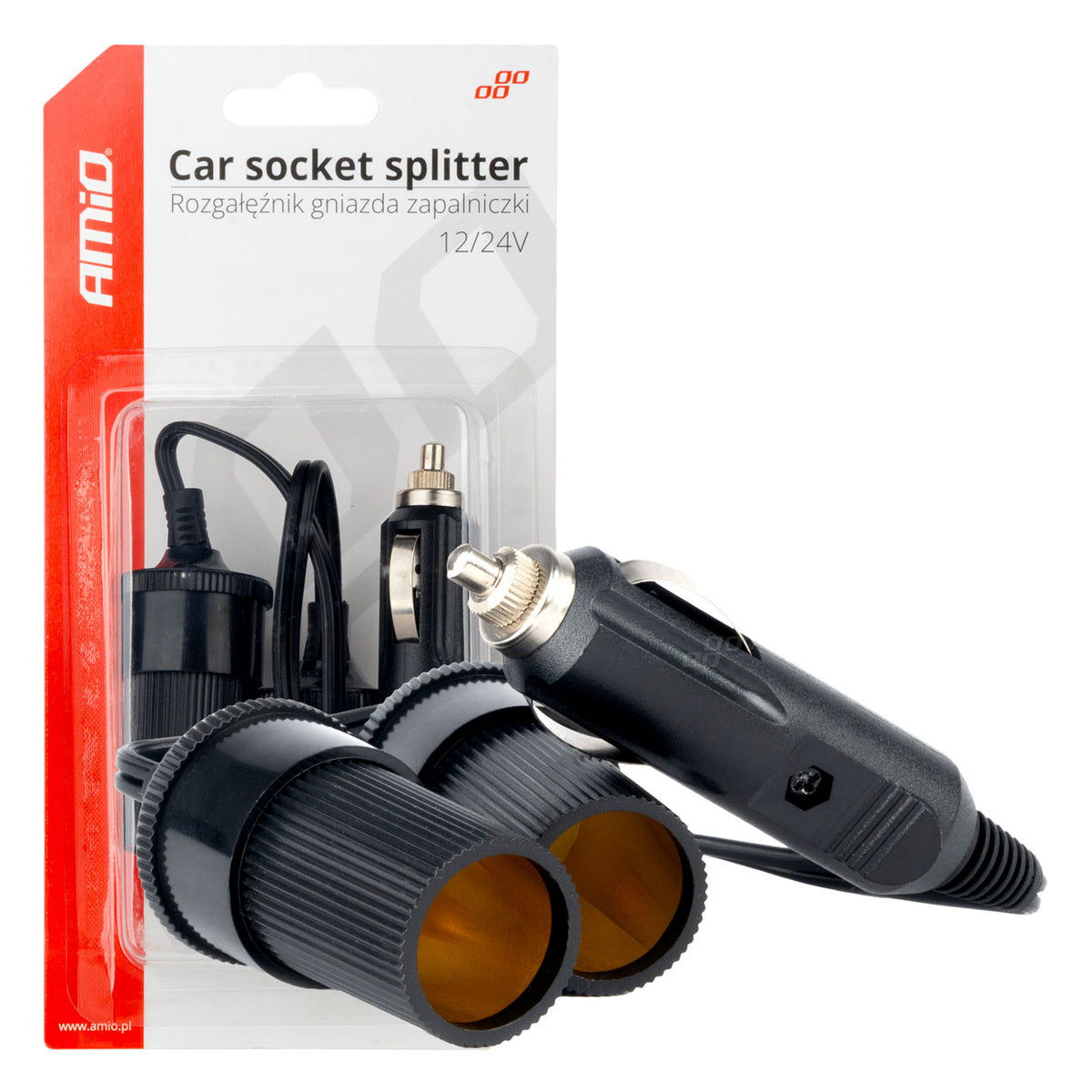 12V/24V tupakansytyttimen virtajakaja
