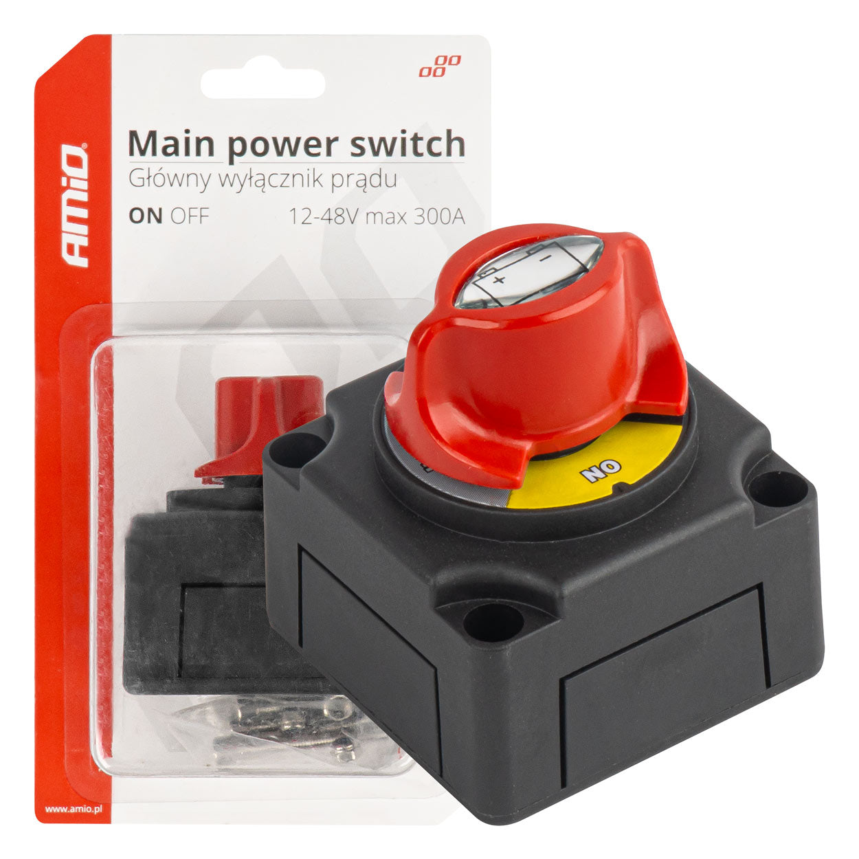 Päävirtakytkin 12-48V max.300A AMIO-03838