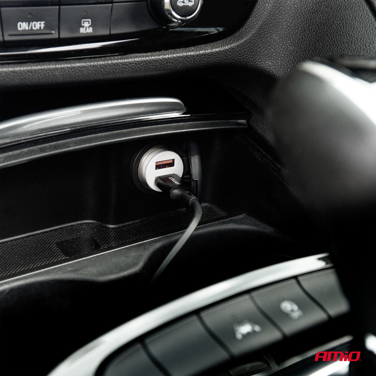 Autolaturi 2x USB 12/24v – Nopea Lataus 2 Laitteelle